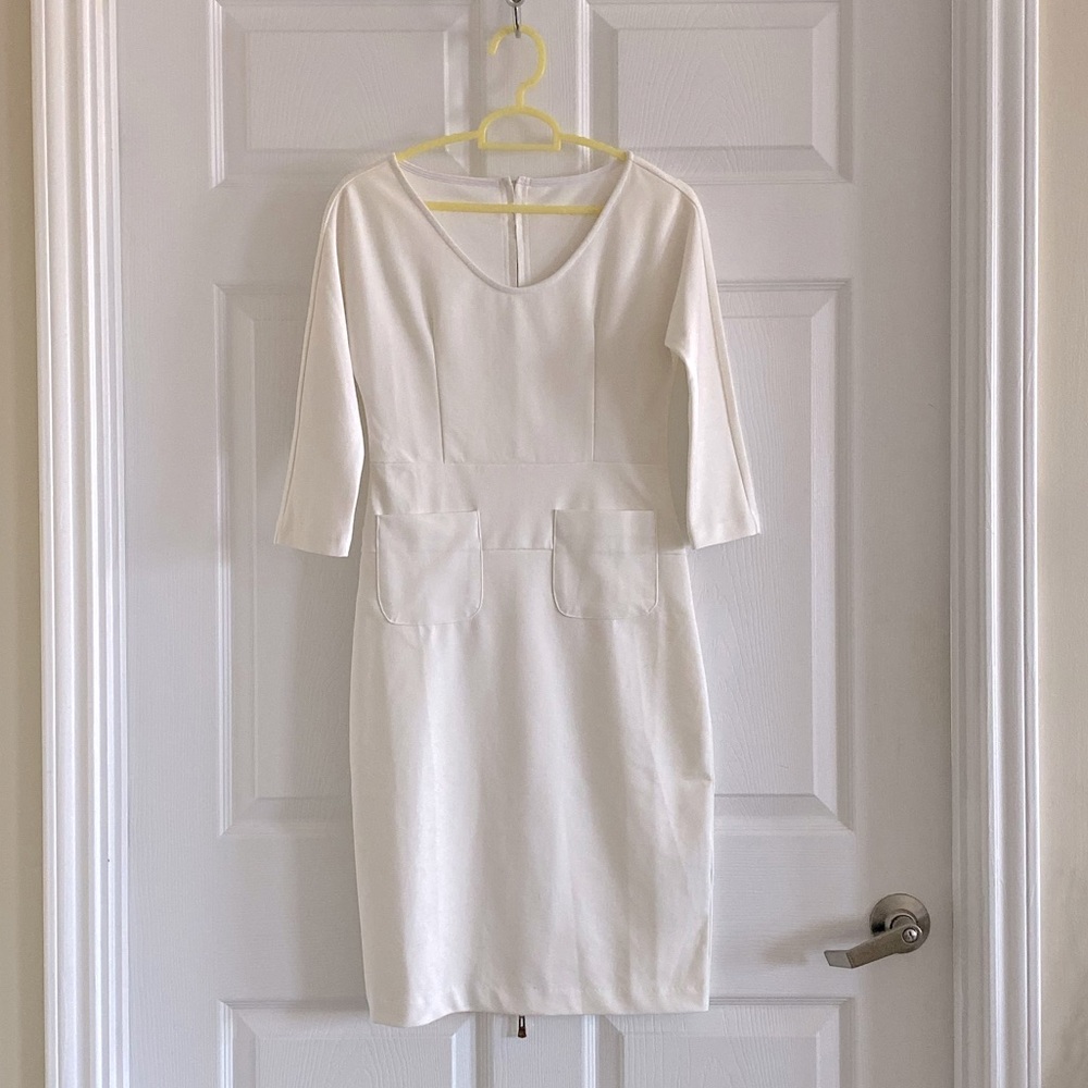 Beige midi dress